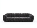 3 Sitzer Sofa Cordstoff Polstersofa 210x90x75 cm - Anthrazit - Modernes Wohnzimmer Design